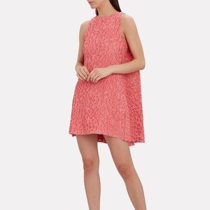 Brandon Maxwell Leopard-Print Fil Coupé Crepe Mini Dress
